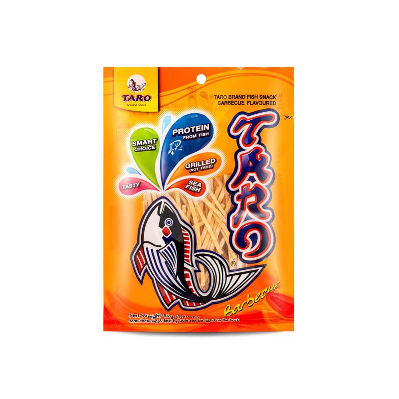 Taro Barbeque Fish Snack 52g BBQ Flavoured Thai Fish Snack