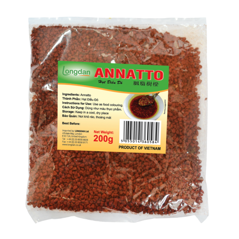Longdan Annatto 200g Màu điều nhuộm Annatto Longdan Annatto 200g Màu điều nhuộm Annatto