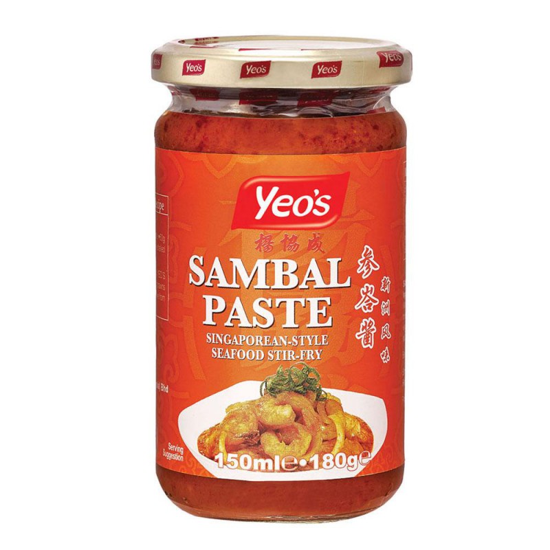 Yeo's Sambal Paste 180g Singporean Style Seafood Stir Fry 150ml Paste£̶1̶.̶9̶9̶