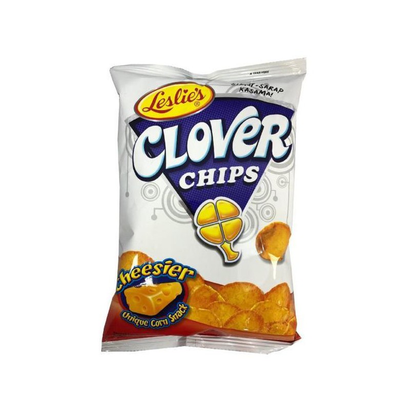 Leslie's snacks - Clover Chips (small) 85g - Cheese flavour snack Leslie's snacks - Clover Chips (small) 85g - Cheese flavour snack