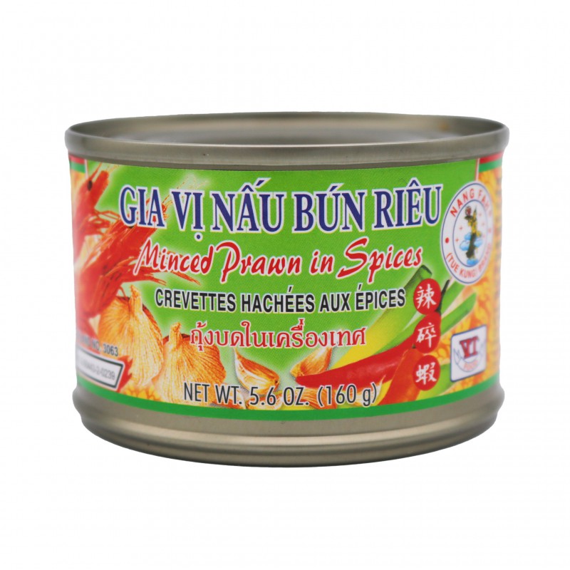 Nang Fah Minced Prawns in Soybean Oil and Spices 160g