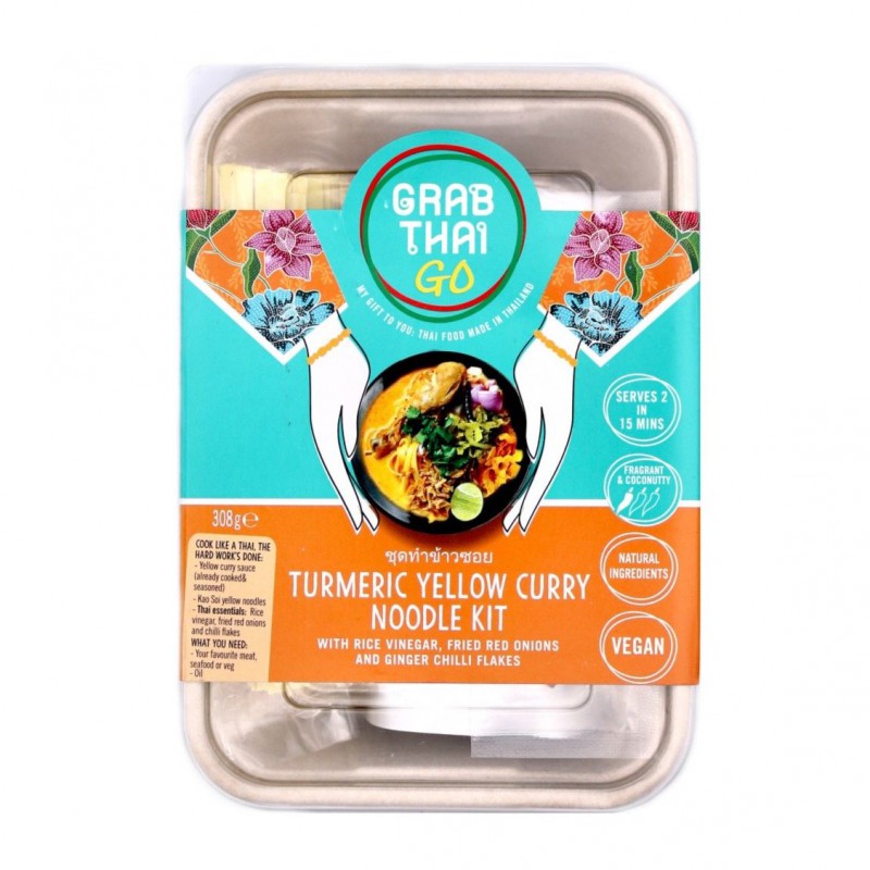 £̶3̶.̶4̶9̶ Grab Thai Go 308g Turmeric Yellow Curry Noodle Kit (Vegan)
