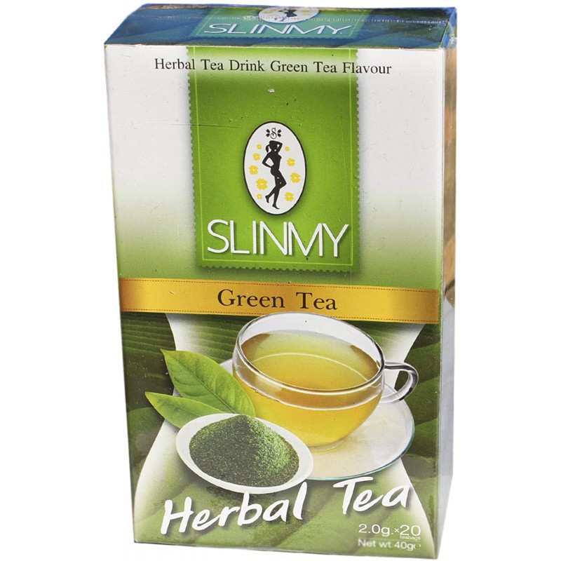 Slinmy Brand 40g Herbal Tea Drink Green Tea Flavour (20 Teabags)