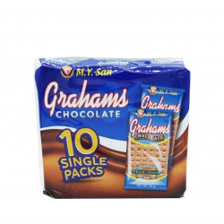 M. Y. San 250g Grahams Chocolate (10 Single Packs X 25g)