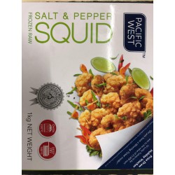 PACIFIC WEST SALT & PEPPER SQUID 1KG FROZEN S&P SQUID