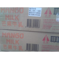 Full Case of 24x Famous House Mango Milk 330ml Taiwanese Ya Mangue Milk