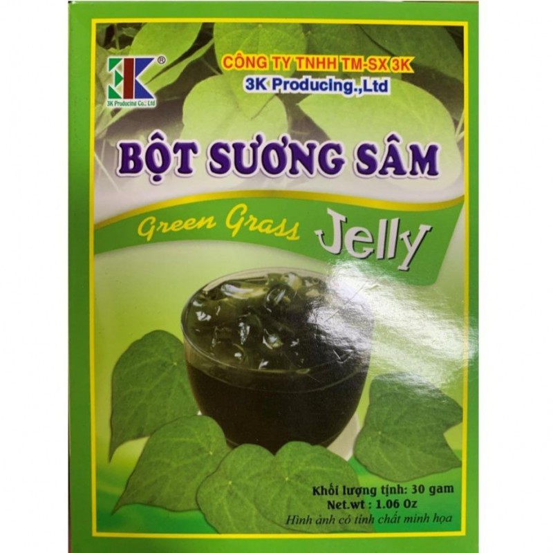 3K Food 30g Green Grass Jelly (Bot Suong Sam)