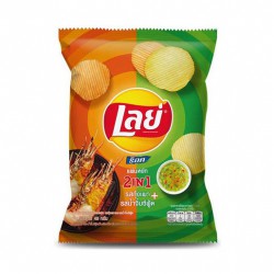 Lay's Rock 48g Ridged Potato Chips - Grilled Prawn & Seafood Sauce Flavor