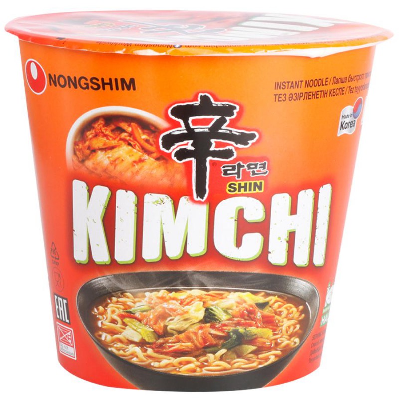 Nongshim Big Bowl Noodles 112g Kimchi Ramyun Korean Cup Noodles