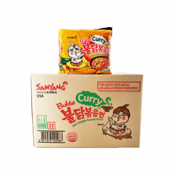 Samyang Curry Noodles Box 8x5 Hot Chicken Curry Stir Ramen 40x140g Korean Ramen Noodles