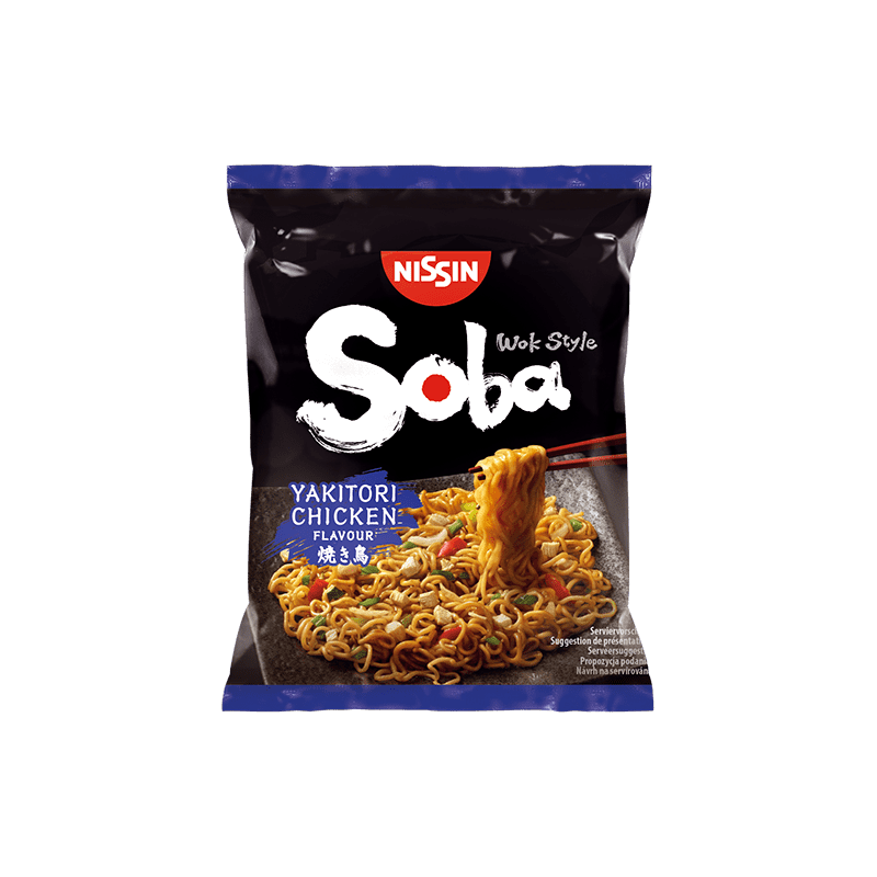 Nissin Soba Noodles 110g Yakitori Chicken Flavour Instant Soba Noodles