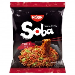 New Wok Style Packet - Nissin Soba Noodles 9x111g Chilli Flavour Instant Noodles