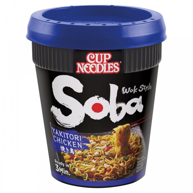 New Nissin Noodles Soba Instant Cup Noodles Yakitori Chicken 87g Wok Style Soba noodle New Nissin Noodles Soba Instant Cup Noodles Yakitori Chicken 87g Wok Style Soba noodle
