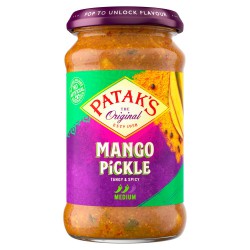 Patak's 283g Mango Pickle - Tangy & Spicy (Gluten Free & Vegan Friendly)