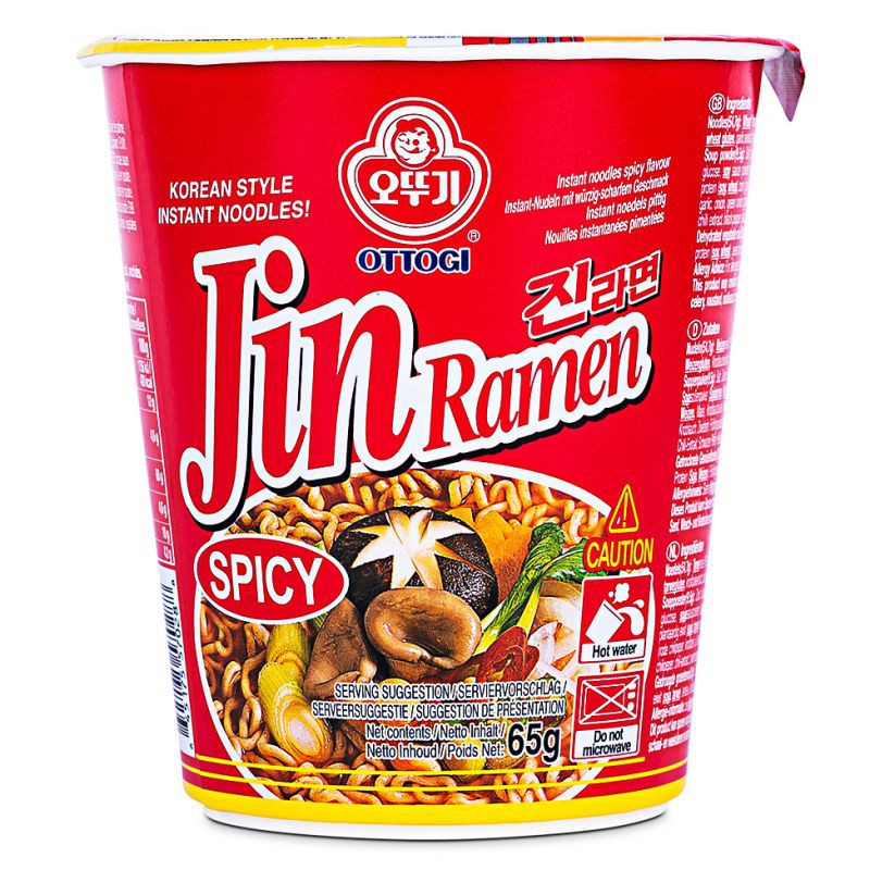 Ottogi 65g Jin Ramen Cup (Spicy)