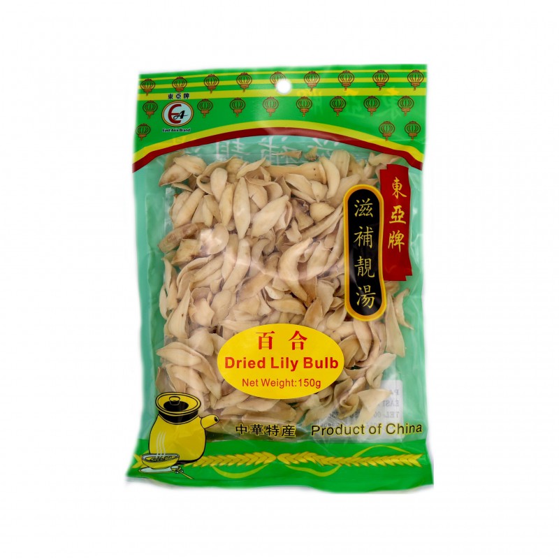 East Asia Brand Dried Lily Bulb 150g (正豐百合) Dried Lily Bulbs