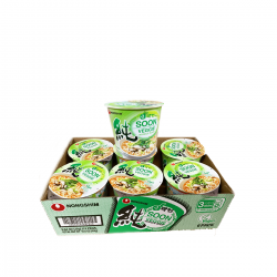 Full Case of 6x Nongshim Noodles - 67g Soon Veggie Cup (농심 순라면작은컵) Korean Ramyun Noodle Soup