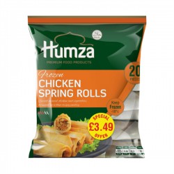 Humza 650g Frozen Chicken Spring Rolls (20 Pieces) - Special Offer £3.49