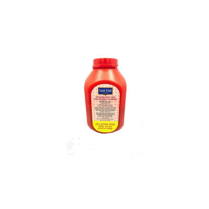 East End 500g Strawberry Red Colouring Powder (25% Extra Free) East End 500g Strawberry Red Colouring Powder (25% Extra Free)