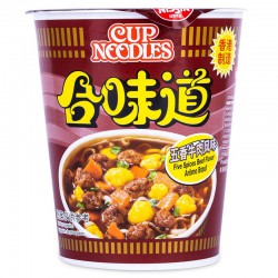 Nissin Noodles Five Spices Beef Flavour (合味道牛肉杯麵) 72g Instant Cup Noodle