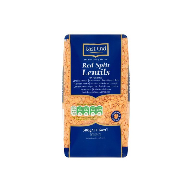 East End 500g Red Split Lentils (Polished)