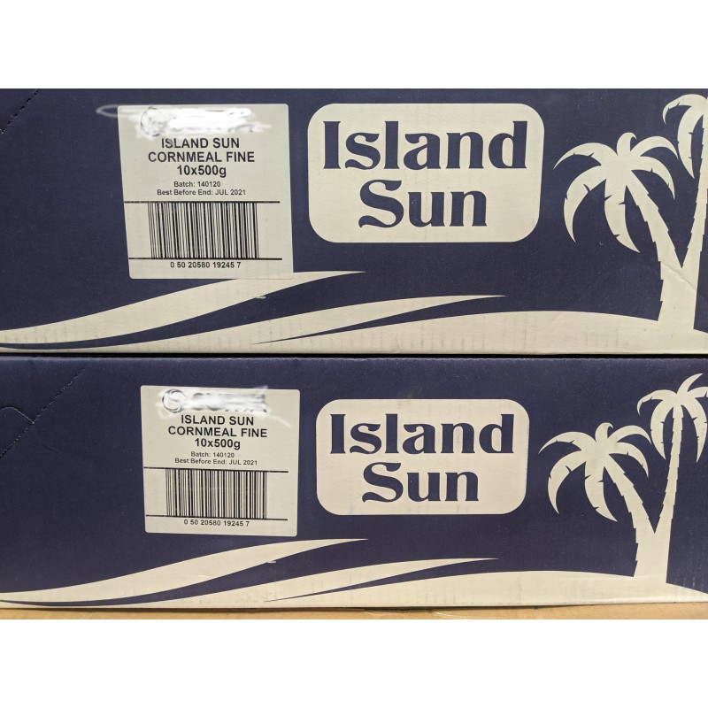 Full Case of 10x Island Sun 500g Corn Meal Fine