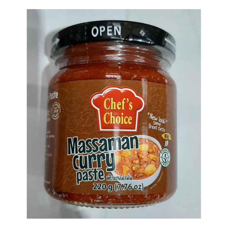 Chef's Choice 220g Vegan Thai Massaman Curry Paste (No MSG)