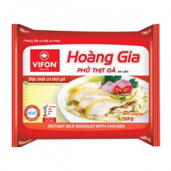 Full Case: 18 x Vifon 120g Hoang Gia - Pho Thit Ga - Instant Rice Noodles With Chicken