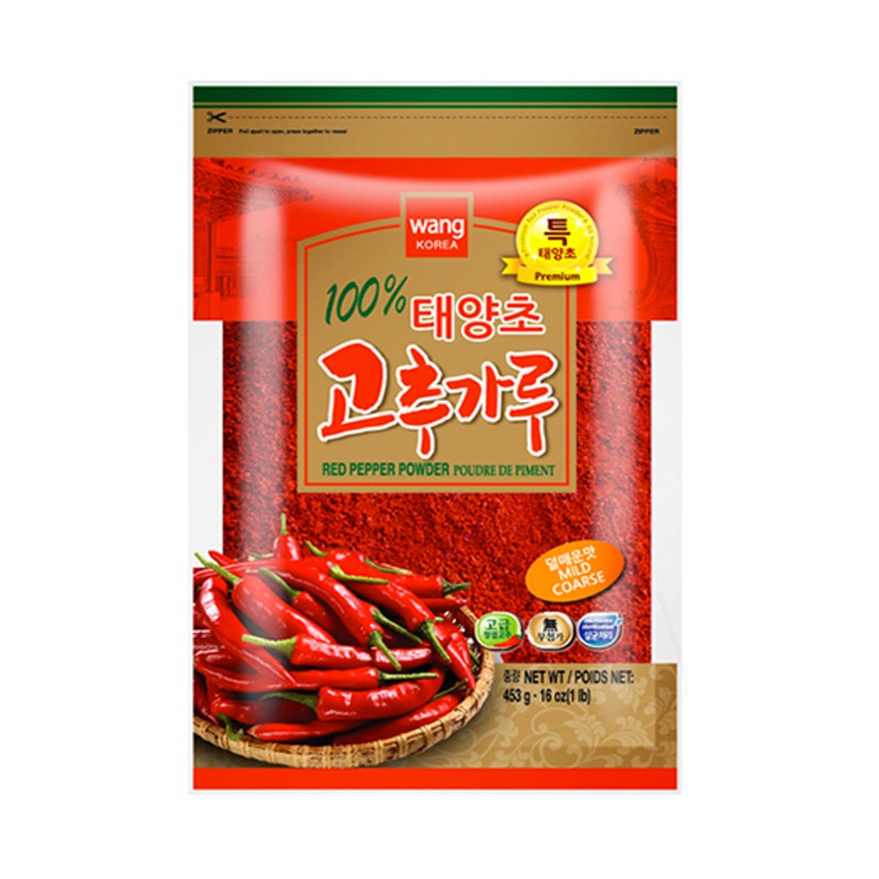 Wang Korea 453g Premium Red Pepper Powder (Coarse) - Resealable