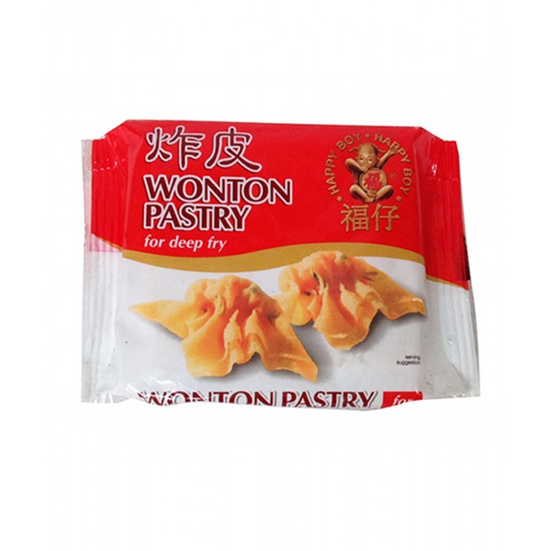 Happy Boy 250g Frozen Deep Fry Wonton Pastry Happy Boy 250g Frozen Deep Fry Wonton Pastry