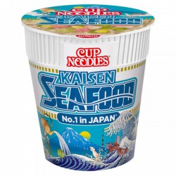 Full Case: 8 x Nissin 75g Instant Cup Noodles - Kaisen Seafood Flavour