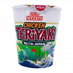 Full Case: 8 x Nissin 70g Instant Cup Noodles - Teriyaki Chicken Flavour