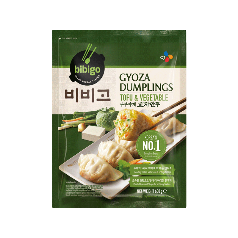 CJ Bibigo 600g Frozen Gyoza - Tofu & Vegetable Filling