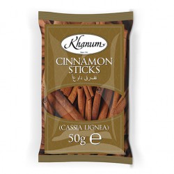 Khanum 50g Cinnamon Sticks - Cassia Lignea