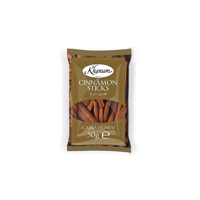 Khanum 50g Cinnamon Sticks - Cassia Lignea