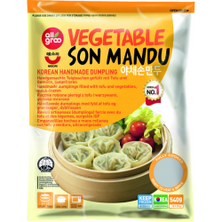 All Groo 540g Frozen Vegetable Son Mandu - Korean Handmade Dumpling