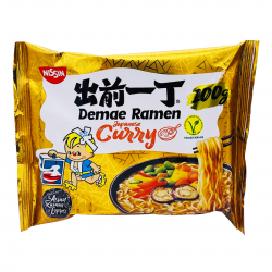 Full Case: 30 x Nissin 100g Demae Ramen Instant Noodle - Japanese Curry (Vegetarian)
