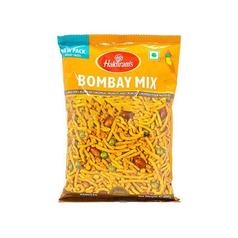 Full Case: 8 x Cases of 10 x Haldiram's 200g Bombay Mix