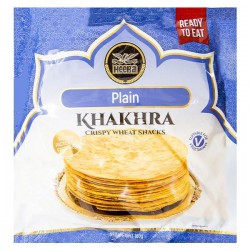 Heera 180g Plain Khakhra - Crispy Wheat Snacks