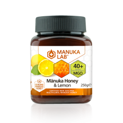Manuka Lab Mānuka Honey & Lemon 40+ MGO 250g Mānuka Honey...