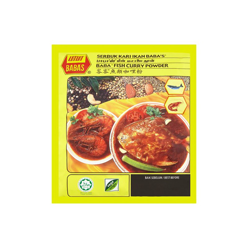 Babas Fish Curry Powder 250g Fish Curry Powder