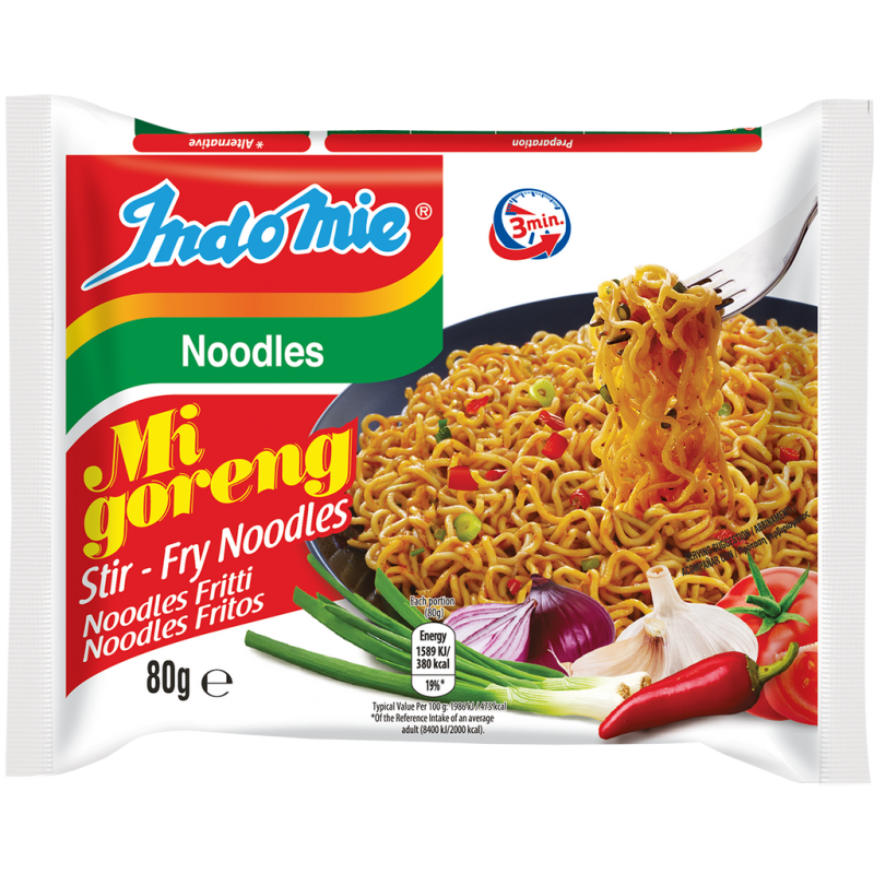 Indomie Mi Goreng Stir-Fry Noodles 80g Mi Goreng Stir-Fry Noodles Indomie Mi Goreng Stir-Fry Noodles 80g Mi Goreng Stir-Fry Noodles
