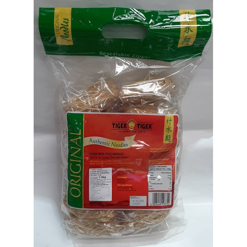 Tiger Tiger Original Chow Mein Style Noodles 1.5kg Original Chow Mein Style Noodle