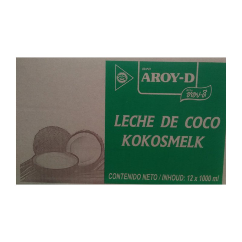 Aroy-D Original Coconut Milk in Carton 1lit x12 Full Case of Coconut Milk Aroy-D Original Coconut Milk in Carton 1lit x12 Full Case of Coconut Milk