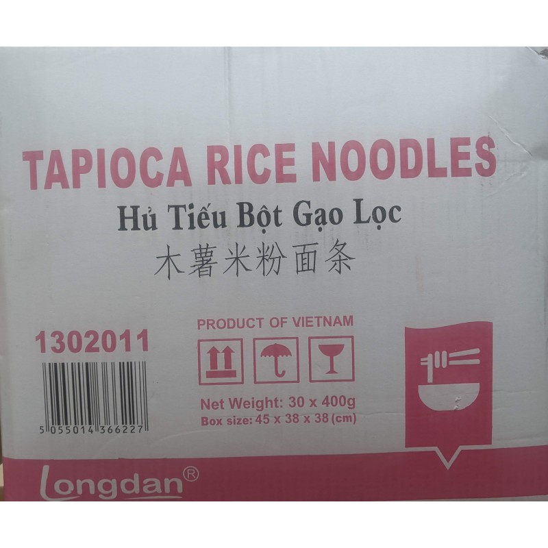 Longdan Tapioca Rice Noodles 30x400g Hủ Tiếu Bột Gạo Lọc Tapioca Rice Noodles Longdan Tapioca Rice Noodles 30x400g Hủ Tiếu Bột Gạo Lọc Tapioca Rice Noodles