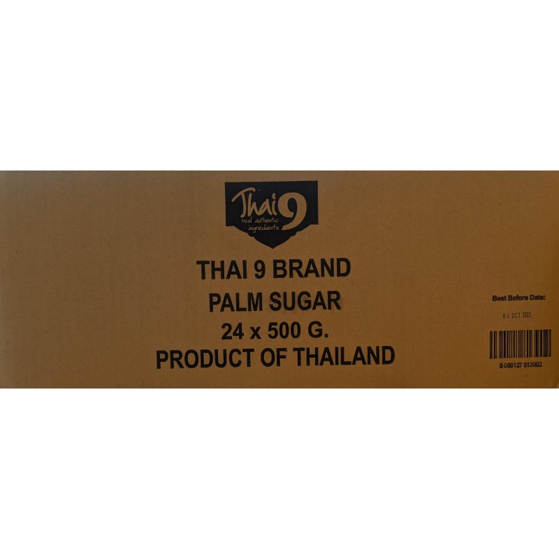 Thai 9 Brand Palm Sugar 24x500g นําตาลมะพร้ว Thai Palm Sugar Thai 9 Brand Palm Sugar 24x500g นําตาลมะพร้ว Thai Palm Sugar