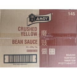 Amoy Crushed Yellow Bean Sauce Tins 12x450g Crushed Yellow Bean Sauce