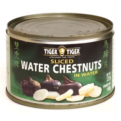Tiger Tiger Sliced Water Chestnuts 12x227g Sliced Water Chestnuts Old Can