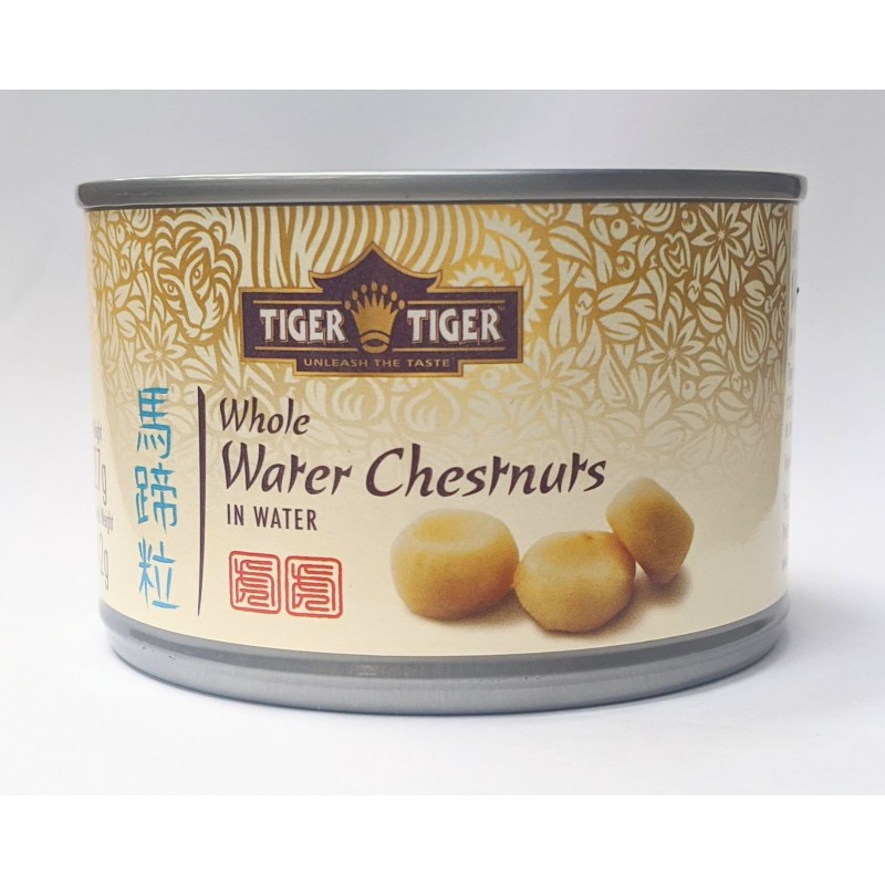 Tiger Tiger Whole Water Chestnuts 227g Whole Water Chestnuts Tiger Tiger Whole Water Chestnuts 227g Whole Water Chestnuts