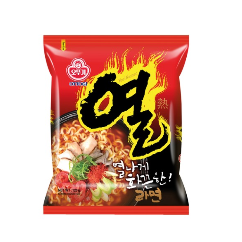 Ottogi Noodles Yeul Ramen 120g Instant Noodles Extra Spicy Korean Ramen Noodles